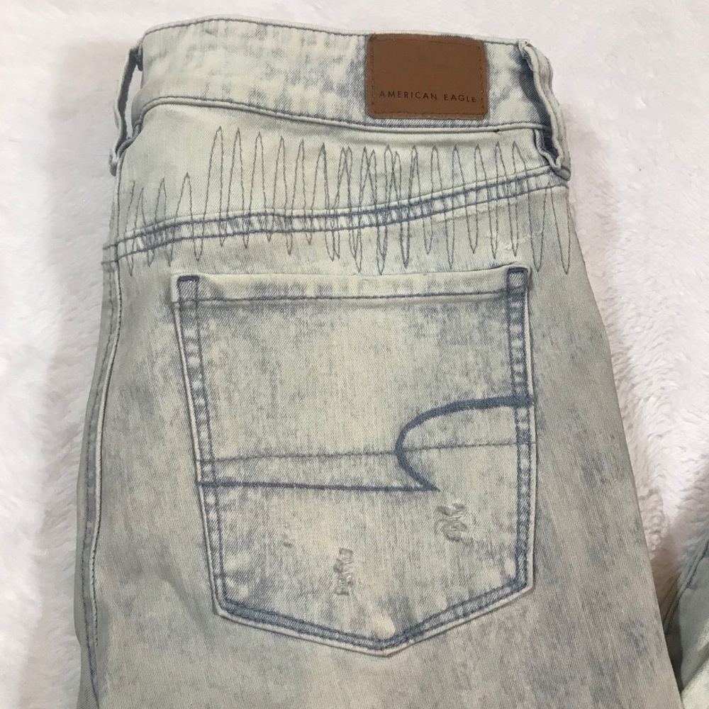 NEW AMERICAN EAGLE acid wash distressed jeans 6 ae - Picture 8 of 13